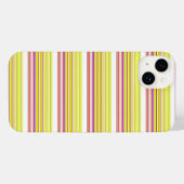 Süße weiße gelbe Streifen iPhone Hülle (Rückseite (Horizontal))