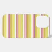 Süße weiße gelbe Streifen iPhone Hülle (Rückseite (Horizontal))