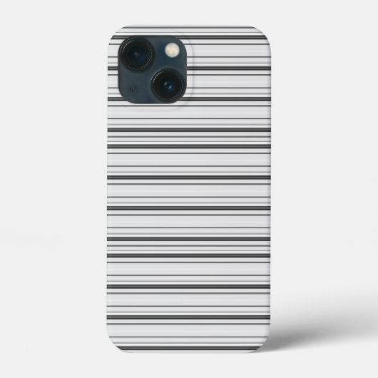 Süße weiße graue Streifen Case-Mate iPhone Hülle (Rückseite)