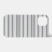 Süße weiße graue Streifen Case-Mate iPhone Hülle (Rückseite (Horizontal))