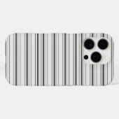 Süße weiße graue Streifen Case-Mate iPhone Hülle (Rückseite (Horizontal))