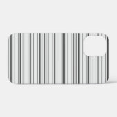 Süße weiße graue Streifen Case-Mate iPhone Hülle (Rückseite (Horizontal))