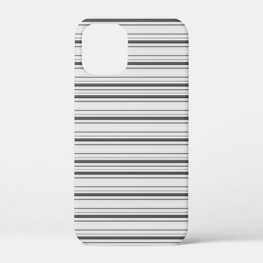 Süße weiße graue Streifen Case-Mate iPhone Hülle (Rückseite)