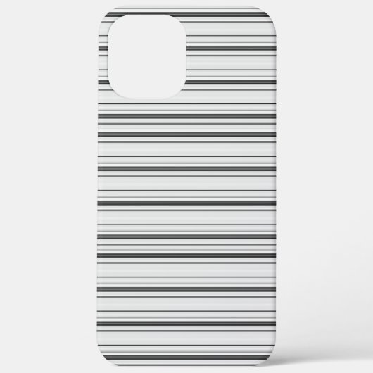 Süße weiße graue Streifen Case-Mate iPhone Hülle (Rückseite)