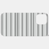 Süße weiße graue Streifen Case-Mate iPhone Hülle (Hinten (horizontal))