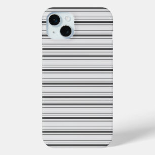 Süße weiße graue Streifen Case-Mate iPhone Hülle