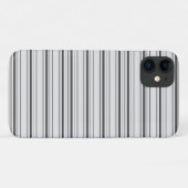 Süße weiße graue Streifen Case-Mate iPhone Hülle (Rückseite (Horizontal))