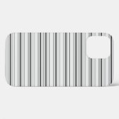 Süße weiße graue Streifen Case-Mate iPhone Hülle (Rückseite (Horizontal))