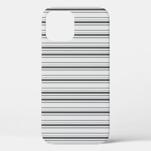 Süße weiße graue Streifen Case-Mate iPhone Hülle (Rückseite)