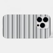 Süße weiße graue Streifen Case-Mate iPhone Hülle (Rückseite (Horizontal))