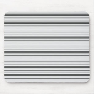 Süße weiße graue Streifen Mousepad