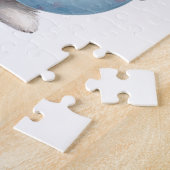 Süße weiße Kaninchen-Hasen-Puzzles Puzzle (Seite)