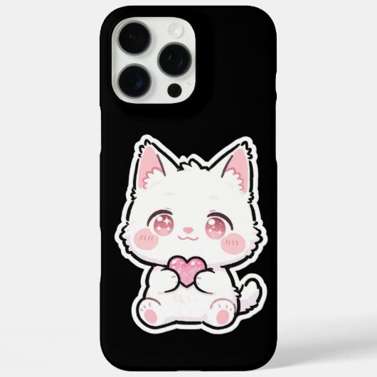Süße weiße Katze Case-Mate iPhone Hülle (Rückseite)
