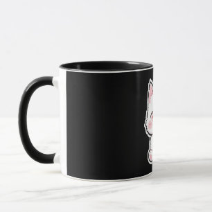 Süße weiße Katze Tasse