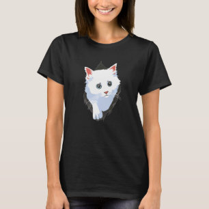 Süße weiße Kitty Katze T-Shirt