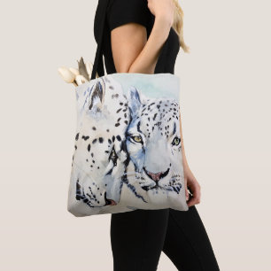 Süße Weiße Leoparden Tasche