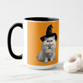 Süße weiße persische Hexe Halloween-Tasse Tasse