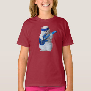 Süße weiße persische Rockstar-Kinder T-Shirt