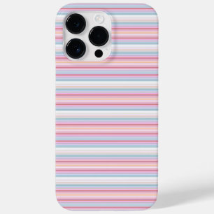 Süße weiße rosafarbene Streifen Case-Mate iPhone 14 Pro Max Hülle