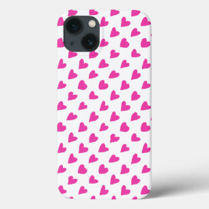 Süße weiße rote Herzen Muster Case-Mate iPhone Hülle