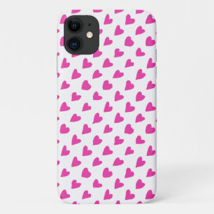 Süße weiße rote Herzen Muster Case-Mate iPhone Hülle