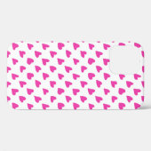 Süße weiße rote Herzen Muster Case-Mate iPhone Hülle (Rückseite (Horizontal))