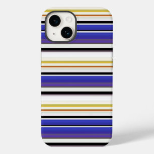 Süße weiße violette Streifen Case-Mate iPhone 14 Hülle