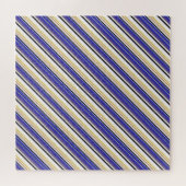 Süße weiße violette Streifen Puzzle (Horizontal)