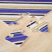 Süße weiße violette Streifen Puzzle (Seite)