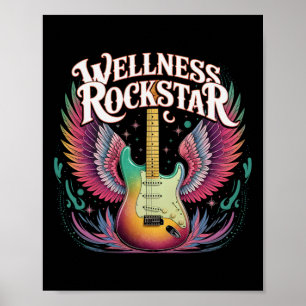 Süße Wellness Rockstar Workout Diva Yoga Pt Stamm  Poster