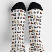 Süße Welpen Crew Socken (Oben)