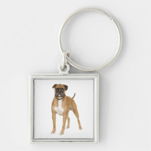 Süße Welpen-Hundliebhaber-Boxer Schlüsselanhänger