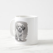 Süße Welpen-Kaffeetasse Kaffeetasse (Vorderseite Links)
