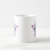 Süße Welpen-Kätzchen-Umarmung Kaffeetasse (Mittel)