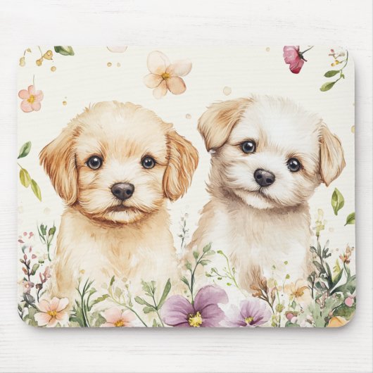 Süße Welpen Mousepad (Vorne)
