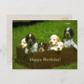 süße Welpen Postkarte (Vorne/Hinten)