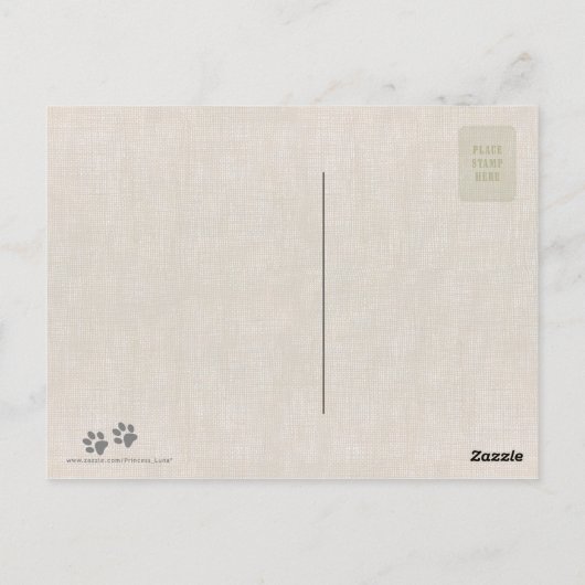 süße Welpen Postkarte (Rückseite)