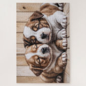 Süße Welpen Puzzle (Vertikal)
