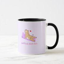 Süße Welpen-Workout-Tasse – Lazy Fitness Humor