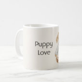 Süße Welpenliebe Kaffeetasse (Vorderseite Links)