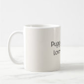 Süße Welpenliebe Kaffeetasse (Links)