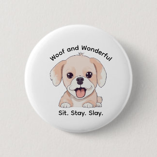 Süße Welpenliebhaber Stilvolle Hundemutter-Taste Button
