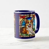 Süße Welsh Corgi Keramik-Tasse Tasse (VorderseiteRechts)