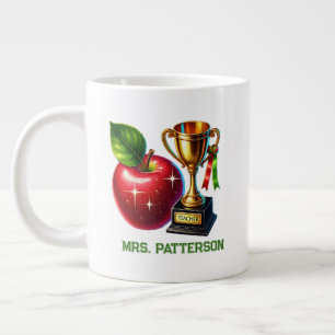 Süße weltbeste Lehrerin Name einfügen Jumbo-Tasse