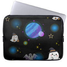Süße Weltraum-Galaxie-Doodle-Laptop-Hülle