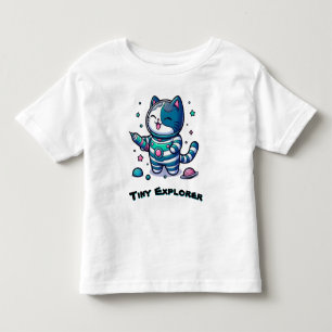 🚀 Süße Weltraumkatze Astronaut 🐱  Kleinkind T-shirt