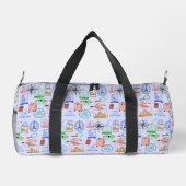 Süße Weltreisende Collage Duffle Bag (Rückseite)