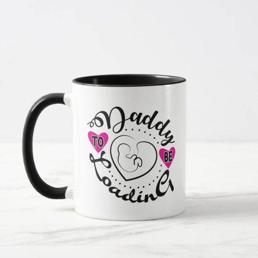 Süße werdende Vater Wortkunst Tasse (Links)