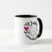 Süße werdende Vater Wortkunst Tasse (VorderseiteRechts)