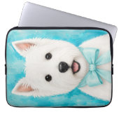 Süße Westie-Laptoptasche Laptopschutzhülle (Vorderseite)
